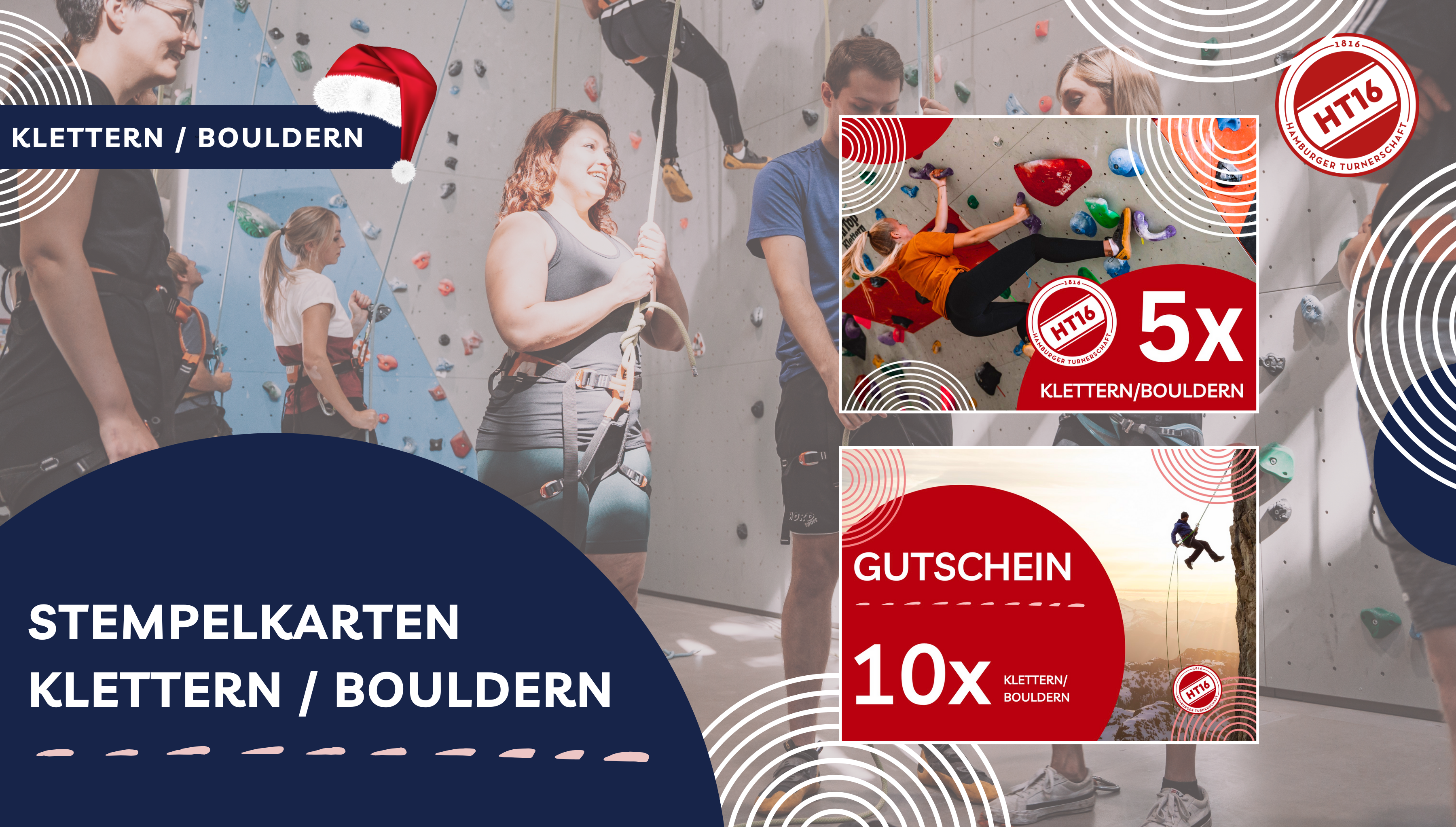 Klettern und Bouldern in Hamburg. 10er Stempelkarten für eure Kletterhalle