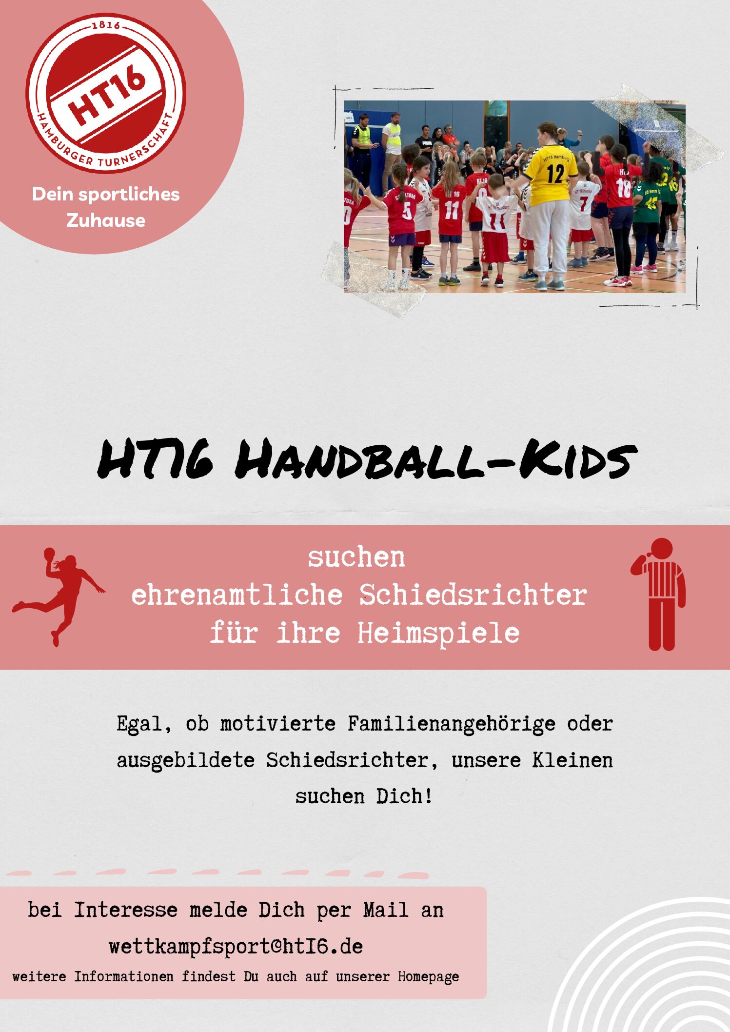 Unsere Handball-Kids suchen Schiedsrichter