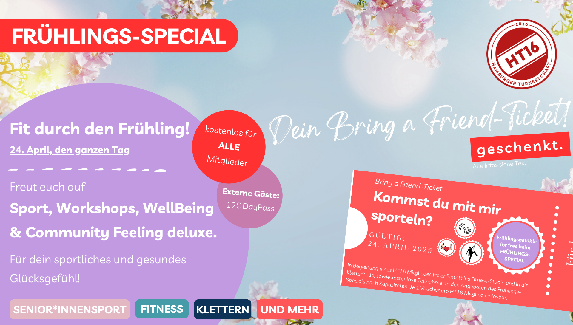 Bunte Kurse, Workshops, WellBeing und Community-Feeling deluxe – das HT16 Frühlings-Special